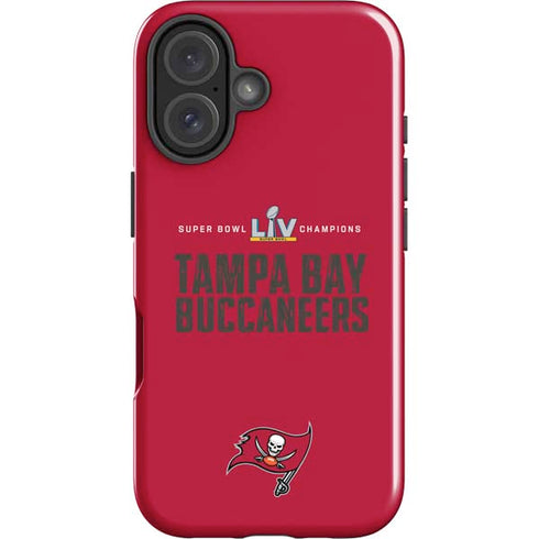 NFL Super Bowl LV Champions Tampa Bay Buccaneers iPhone 16 Plus Impact Case